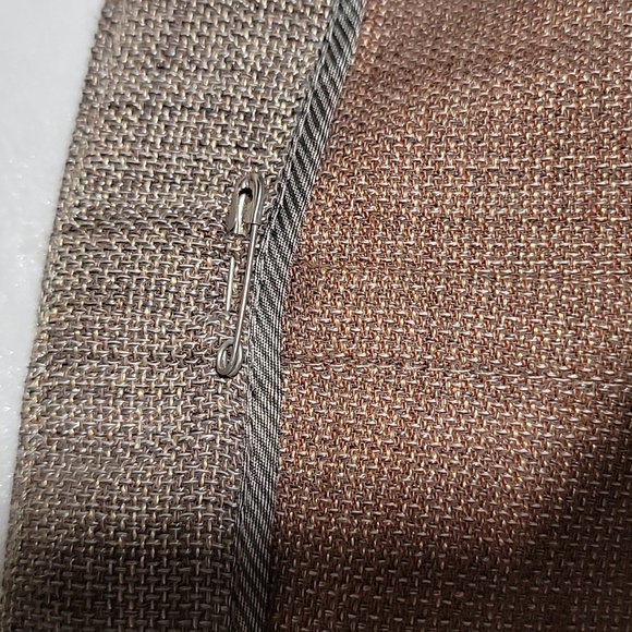 Brunello Cucinelli Gunex Skirt Pencil Knee Length Linen Cotton Tweed Italy 8 - Picture 7 of 12